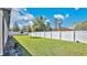 Large backyard with a privacy fence at 1108 Pearl Tree Rd, Deltona, FL 32725