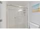 Clean bathroom with a walk-in shower, and modern fixtures at 3311 S Atlantic Ave # 304, Daytona Beach Shores, FL 32118