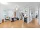 Well-lit entryway with tile flooring, wine cooler, and access to kitchen and bedrooms at 3311 S Atlantic Ave # 304, Daytona Beach Shores, FL 32118