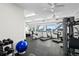 Fitness center with cardio and weight equipment at 3311 S Atlantic Ave # 304, Daytona Beach Shores, FL 32118