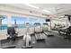 Fitness center with ocean views and cardio equipment at 3311 S Atlantic Ave # 304, Daytona Beach Shores, FL 32118