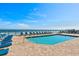 Relaxing ocean view pool with plenty of lounge chairs at 3311 S Atlantic Ave # 304, Daytona Beach Shores, FL 32118