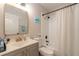 Clean bathroom with tub shower combo at 415 Banana Cay Dr # F, South Daytona, FL 32119