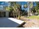 Spacious backyard with patio and mature trees at 1068 North St, Daytona Beach, FL 32114
