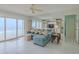 Relaxing living room with ocean view and comfortable seating at 2967 S Atlantic Ave # 204, Daytona Beach Shores, FL 32118
