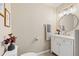 Updated bathroom with a walk-in shower and modern vanity at 3733 Cardinal Blvd # 6, Daytona Beach, FL 32118