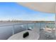 Balcony with outdoor seating and stunning water views at 231 Riverside Dr # 701, Holly Hill, FL 32117