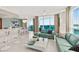 Open concept living area with kitchen and amazing water views at 231 Riverside Dr # 701, Holly Hill, FL 32117