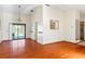 Dining room with hardwood floors and a chandelier at 2332 Salem Dr, Deltona, FL 32738