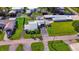 Aerial view showing a single Gathering home's lot and location within a neighborhood at 24514 Snail Rd, Astor, FL 32102
