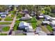 Aerial view of home and surrounding neighborhood at 24514 Snail Rd, Astor, FL 32102