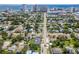 Aerial view showing home's location near the beach at 311 Ora St, Daytona Beach, FL 32118