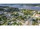 Aerial view showing home's location near the water at 311 Ora St, Daytona Beach, FL 32118