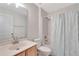Clean bathroom with a shower/tub combo and updated vanity at 3190 Lori Ct, Deltona, FL 32738