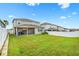 Large backyard with green lawn at 3404 Grassy Lake View Ave, Minneola, FL 34715