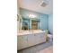 Clean bathroom with a vanity, shower, and tile floors at 3454 Country Walk Dr, Port Orange, FL 32129