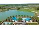 Aerial view of resort-style pool and surrounding landscape at 4859 Nw 35Th Lane Rd, Ocala, FL 34482
