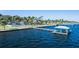 Aerial view of waterfront homes and a private dock at 101 Fleming Ave, Port Orange, FL 32127