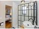 Updated bathroom with walk-in shower and vessel sink at 101 Fleming Ave, Port Orange, FL 32127