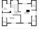 Second floor plan with bedrooms and a bathroom at 101 Fleming Ave, Port Orange, FL 32127
