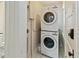 Convenient laundry closet with stackable washer/dryer at 101 Fleming Ave, Port Orange, FL 32127