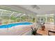 Inviting pool area with a spa and access from a relaxing lanai at 2 Walnut Ct, Ormond Beach, FL 32174