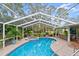 Enclosed heated pool and spa with ample deck space at 2 Walnut Ct, Ormond Beach, FL 32174