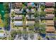 Aerial view highlighting home's placement within a residential community at 22 Old Macon Dr, Ormond Beach, FL 32174
