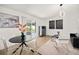 Casual dining area with a table and chairs, adjacent to living room at 2928 Bristol Ln, South Daytona, FL 32119