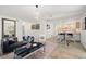 Open concept living room with kitchen and dining area views at 2928 Bristol Ln, South Daytona, FL 32119