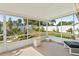 Cozy screened porch overlooking backyard at 2928 Bristol Ln, South Daytona, FL 32119