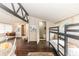 Spacious bedroom featuring bunk beds, a sitting area, and access to a bathroom at 331 Sheldon St, New Smyrna Beach, FL 32168