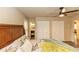 Main bedroom featuring a king-size bed, ample closet space, and ensuite bathroom access at 331 Sheldon St, New Smyrna Beach, FL 32168