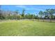Large grassy backyard with wooden fence at 3782 Pine Cone Ln, Ormond Beach, FL 32174