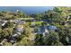 Aerial view of a residential neighborhood by the water at 1146 Riverside Dr, Daytona Beach, FL 32117
