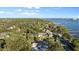 Aerial view of waterfront homes and a bridge at 1146 Riverside Dr, Daytona Beach, FL 32117