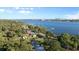 Aerial view of waterfront property and city skyline at 1146 Riverside Dr, Daytona Beach, FL 32117