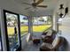 Relaxing front porch with water view at 1146 Riverside Dr, Daytona Beach, FL 32117