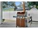 Built-in gas grill for outdoor cooking at 1146 Riverside Dr, Daytona Beach, FL 32117