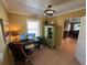 Bright home office with dual monitors and built in storage at 1146 Riverside Dr, Daytona Beach, FL 32117