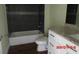 Bathroom featuring a bathtub, toilet, and vanity with granite countertops at 2301 9Th Ave, Deland, FL 32724