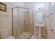 Bathroom with pedestal sink and shower at 277 Cyan Ave, Daytona Beach, FL 32124