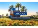 Mosaic community entrance sign with landscaping at 277 Cyan Ave, Daytona Beach, FL 32124