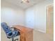 Home office with wood desk and chair, near additional bedroom at 277 Cyan Ave, Daytona Beach, FL 32124