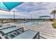Expansive pool area with multiple seating options at 277 Cyan Ave, Daytona Beach, FL 32124