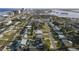 Wide aerial view of home near the beach and coastline at 3603 Surfside Ter, Port Orange, FL 32127