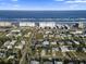 Aerial view of the house, beach, and ocean at 3603 Surfside Ter, Port Orange, FL 32127