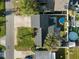 Directly above, showing house and backyard at 3603 Surfside Ter, Port Orange, FL 32127
