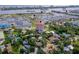 Aerial view of community with nearby marina at 404 S Beach St # 010 101, Daytona Beach, FL 32114