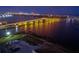 Aerial view of Main Street Bridge at night at 404 S Beach St # 010 101, Daytona Beach, FL 32114